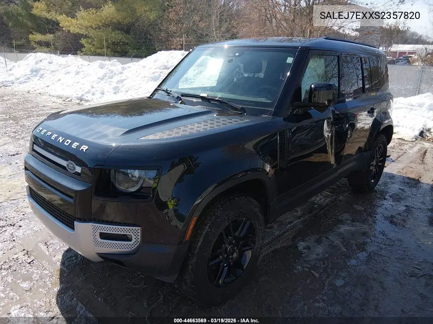 2025 Land Rover Defender 110 P300 VIN: SALEJ7EXXS2357820 Lot: 44663569