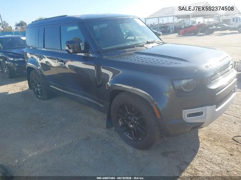 2025 Land Rover Defender 110 P300 VIN: SALEJ7EX5S2374508 Lot: 44857454