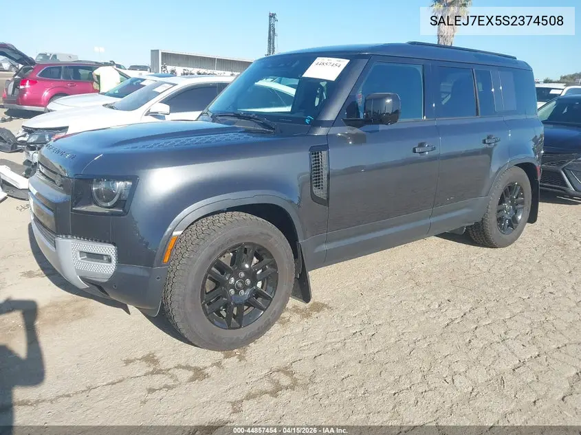 2025 Land Rover Defender 110 P300 VIN: SALEJ7EX5S2374508 Lot: 44857454