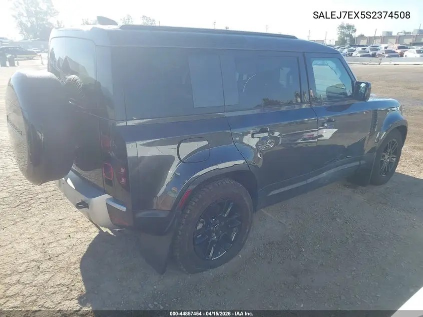 2025 Land Rover Defender 110 P300 VIN: SALEJ7EX5S2374508 Lot: 44857454