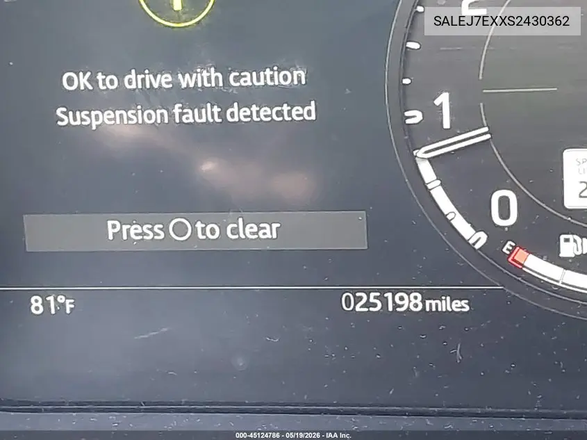 2025 Land Rover Defender 110 P300 VIN: SALEJ7EXXS2430362 Lot: 45124786