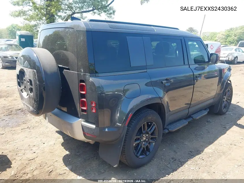 2025 Land Rover Defender 110 P300 VIN: SALEJ7EXXS2430362 Lot: 45124786