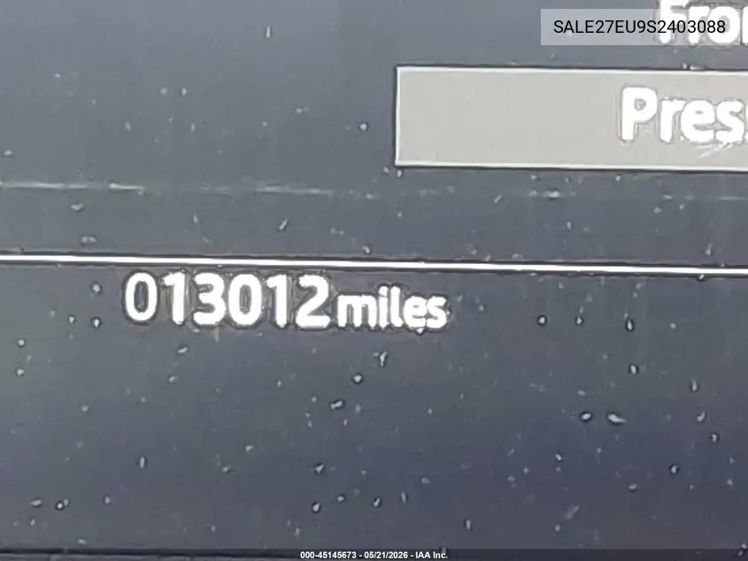 2025 Land Rover Defender 110 P400 X-Dynamic Se VIN: SALE27EU9S2403088 Lot: 45145673