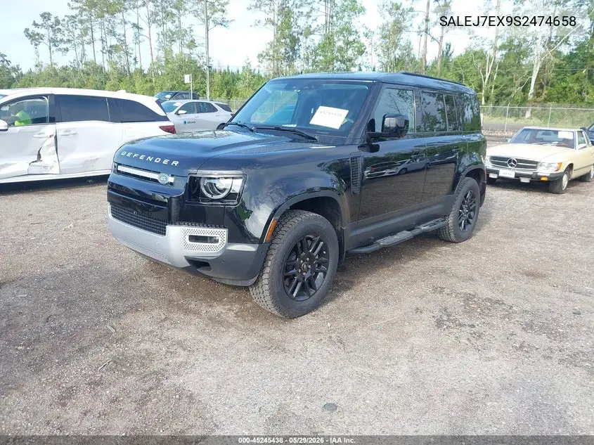2025 Land Rover Defender 110 P300 VIN: SALEJ7EX9S2474658 Lot: 45245438