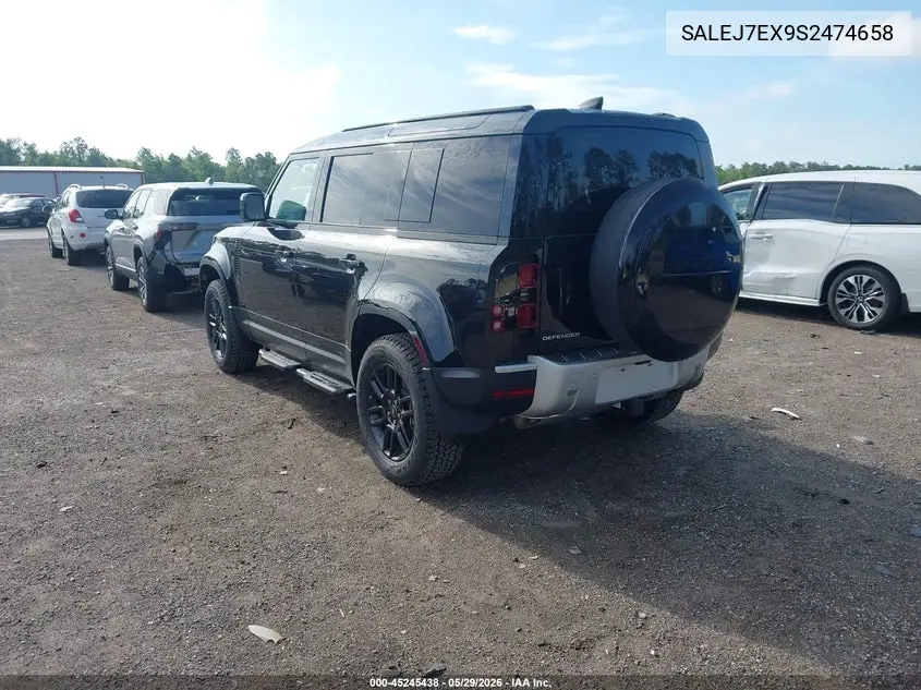 2025 Land Rover Defender 110 P300 VIN: SALEJ7EX9S2474658 Lot: 45245438