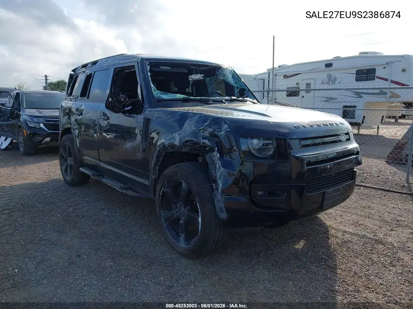 2025 Land Rover Defender 110 P400 X-Dynamic Se VIN: SALE27EU9S2386874 Lot: 45253003