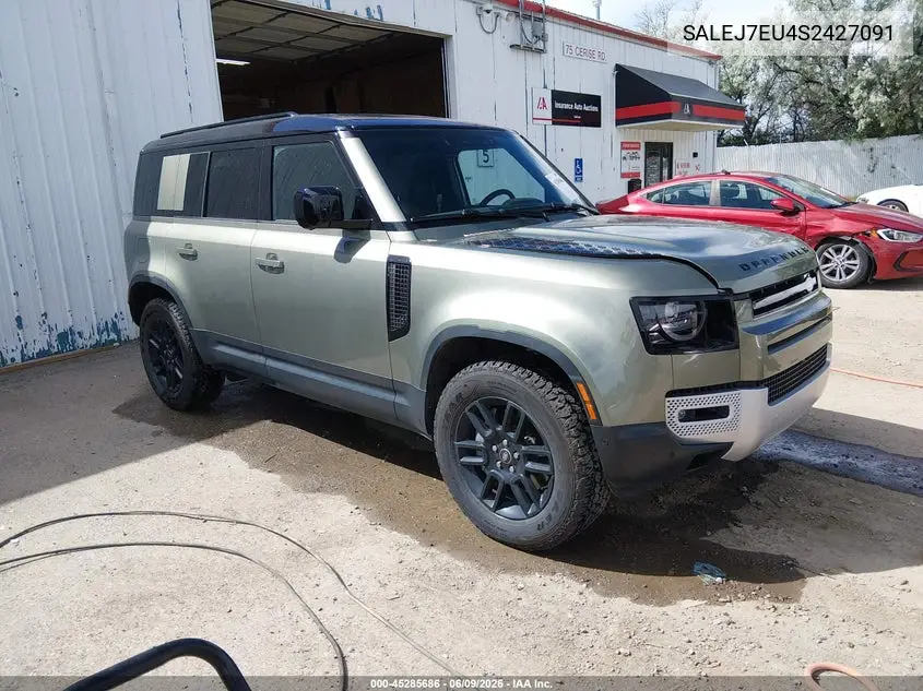 2025 Land Rover Defender 110 P400 S VIN: SALEJ7EU4S2427091 Lot: 45285686