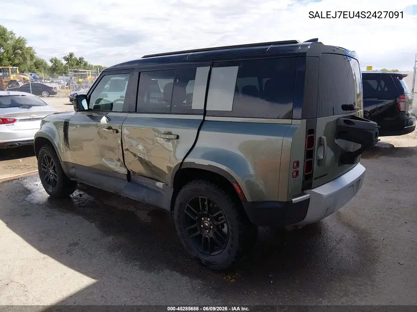 2025 Land Rover Defender 110 P400 S VIN: SALEJ7EU4S2427091 Lot: 45285686
