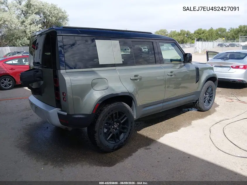 2025 Land Rover Defender 110 P400 S VIN: SALEJ7EU4S2427091 Lot: 45285686
