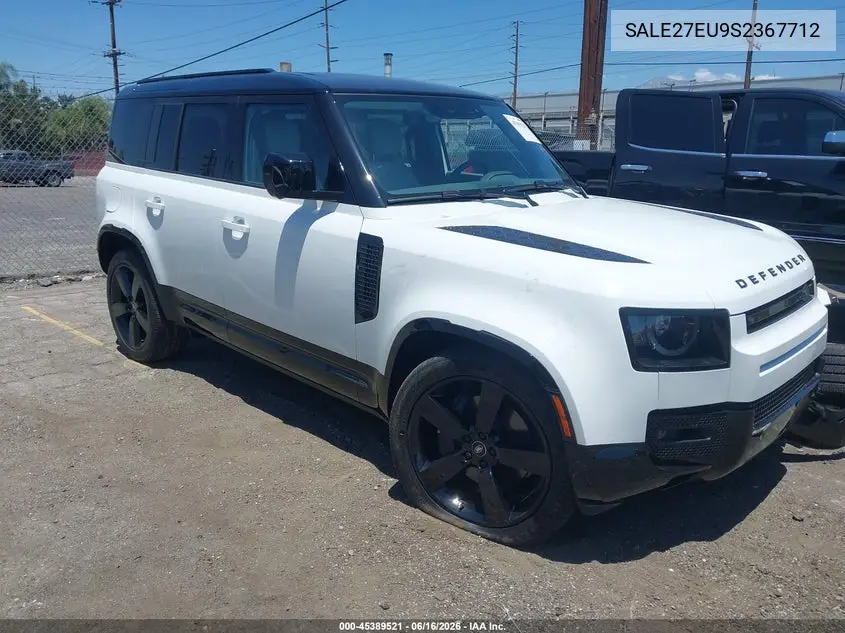 2025 Land Rover Defender 110 P400 X-Dynamic Se VIN: SALE27EU9S2367712 Lot: 45389521