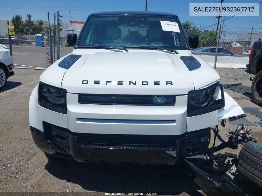 2025 Land Rover Defender 110 P400 X-Dynamic Se VIN: SALE27EU9S2367712 Lot: 45389521