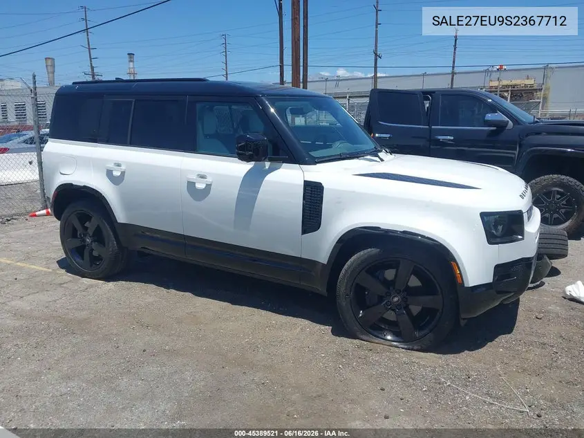 2025 Land Rover Defender 110 P400 X-Dynamic Se VIN: SALE27EU9S2367712 Lot: 45389521