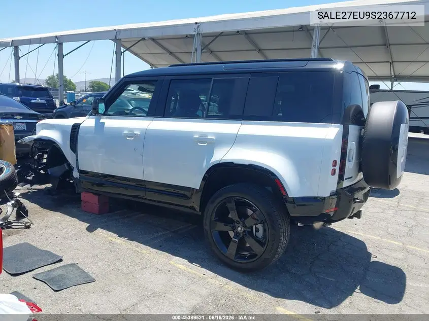 2025 Land Rover Defender 110 P400 X-Dynamic Se VIN: SALE27EU9S2367712 Lot: 45389521
