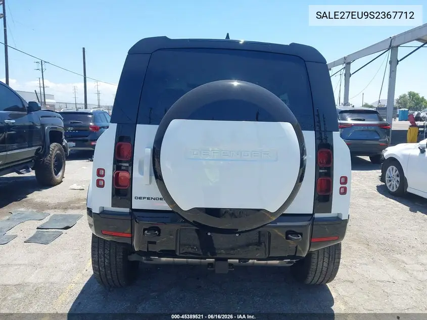 2025 Land Rover Defender 110 P400 X-Dynamic Se VIN: SALE27EU9S2367712 Lot: 45389521
