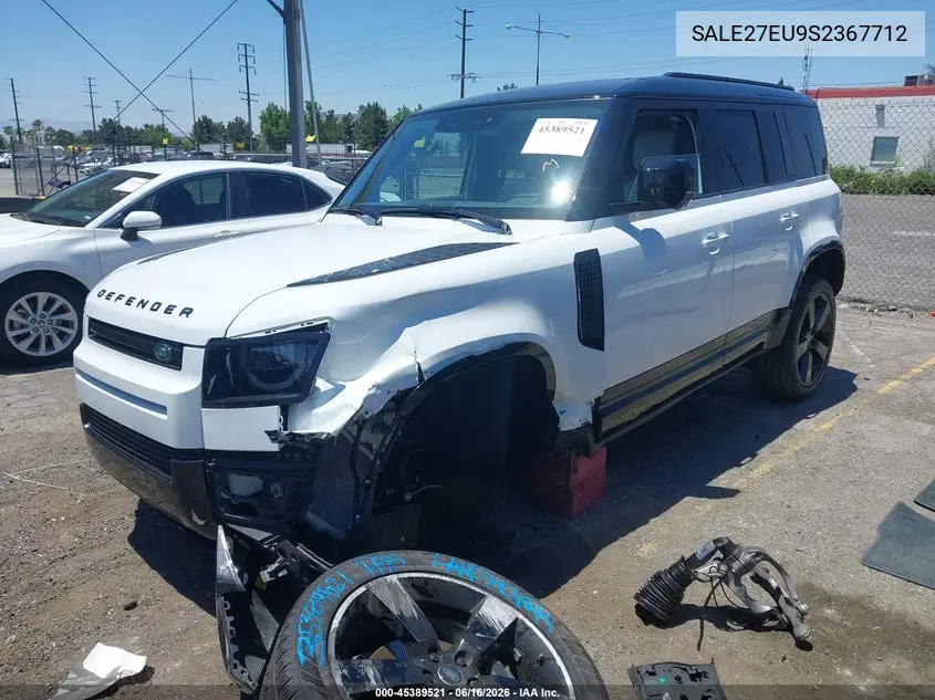 2025 Land Rover Defender 110 P400 X-Dynamic Se VIN: SALE27EU9S2367712 Lot: 45389521