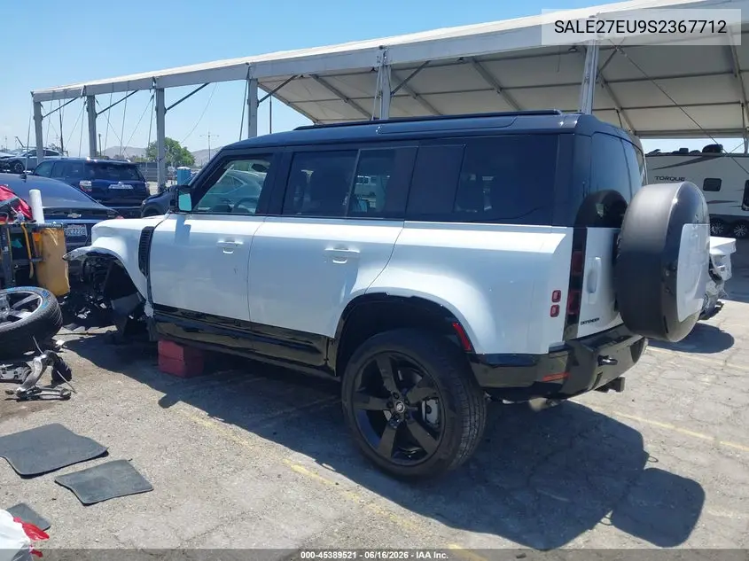 2025 Land Rover Defender 110 P400 X-Dynamic Se VIN: SALE27EU9S2367712 Lot: 45389521