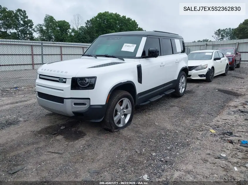 2025 Land Rover Defender 110 P300 VIN: SALEJ7EX5S2362830 Lot: 45401277