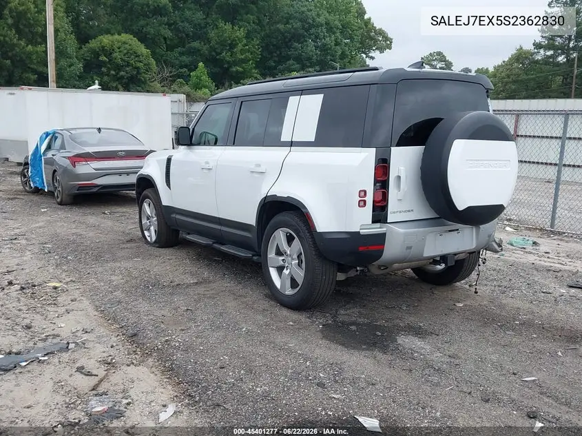 2025 Land Rover Defender 110 P300 VIN: SALEJ7EX5S2362830 Lot: 45401277