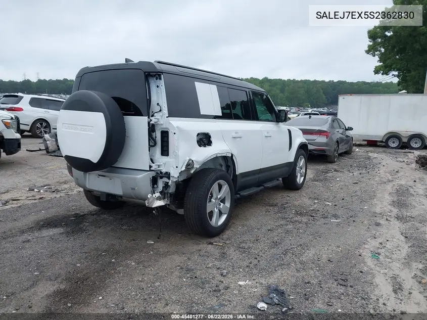 2025 Land Rover Defender 110 P300 VIN: SALEJ7EX5S2362830 Lot: 45401277