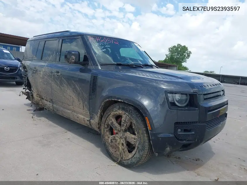 2025 Land Rover Defender 110 P400 X VIN: SALEX7EU9S2393597 Lot: 45460512