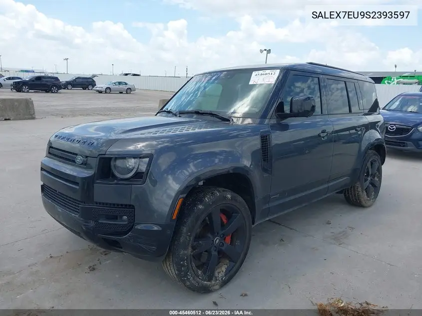 2025 Land Rover Defender 110 P400 X VIN: SALEX7EU9S2393597 Lot: 45460512