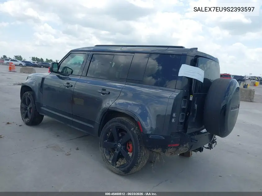 2025 Land Rover Defender 110 P400 X VIN: SALEX7EU9S2393597 Lot: 45460512