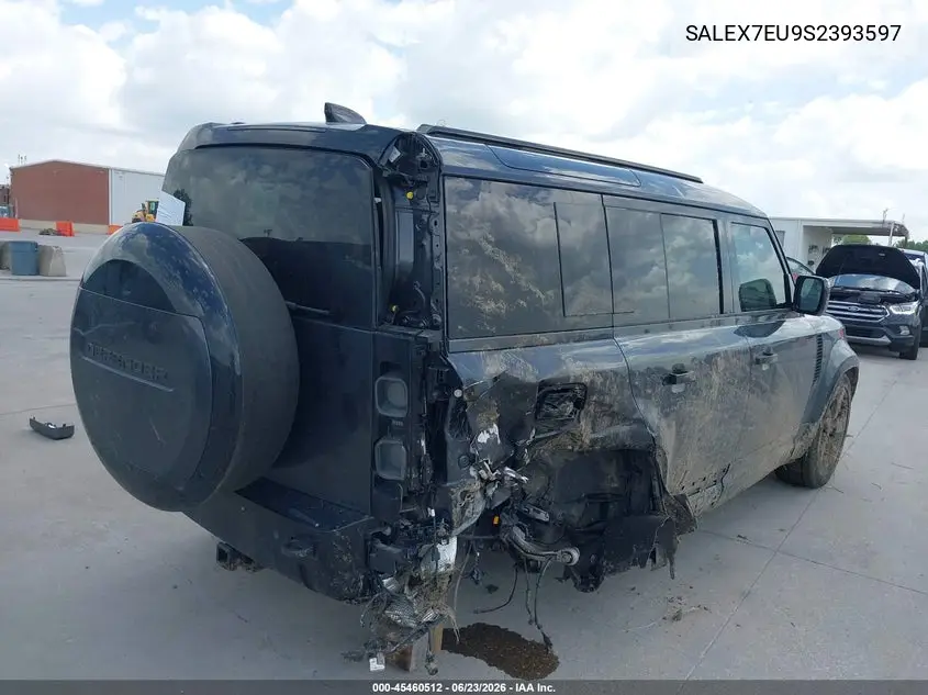 2025 Land Rover Defender 110 P400 X VIN: SALEX7EU9S2393597 Lot: 45460512