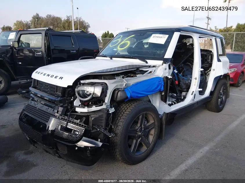 2025 Land Rover Defender 110 P400 X-Dynamic Se VIN: SALE27EU6S2439479 Lot: 45501077