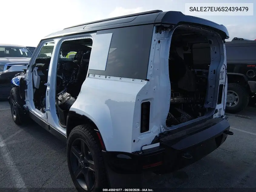 2025 Land Rover Defender 110 P400 X-Dynamic Se VIN: SALE27EU6S2439479 Lot: 45501077