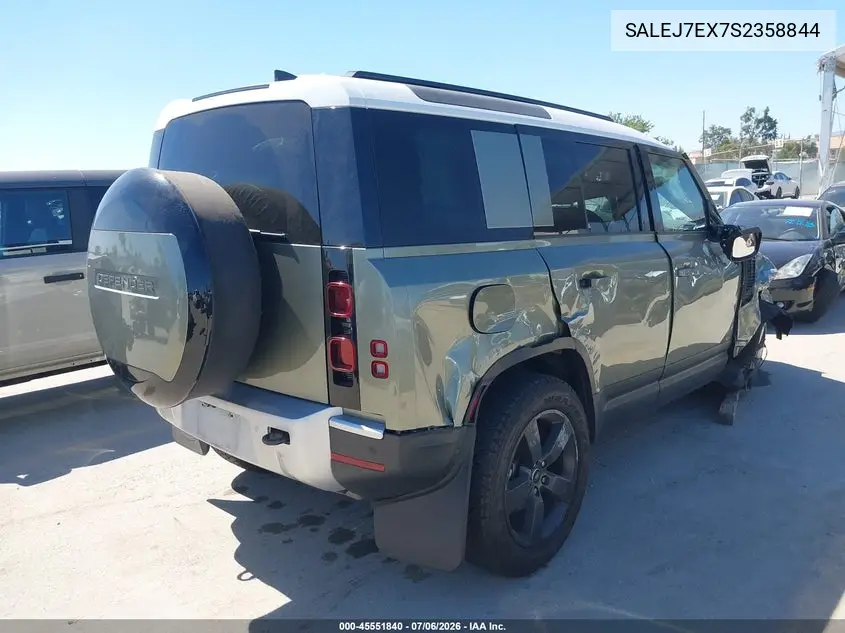 2025 Land Rover Defender 110 P300 VIN: SALEJ7EX7S2358844 Lot: 45551840