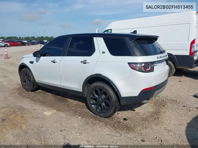 2015 Land Rover Discovery Sport Hse VIN: SALCR2BG2FH513455 Lot: 45466933