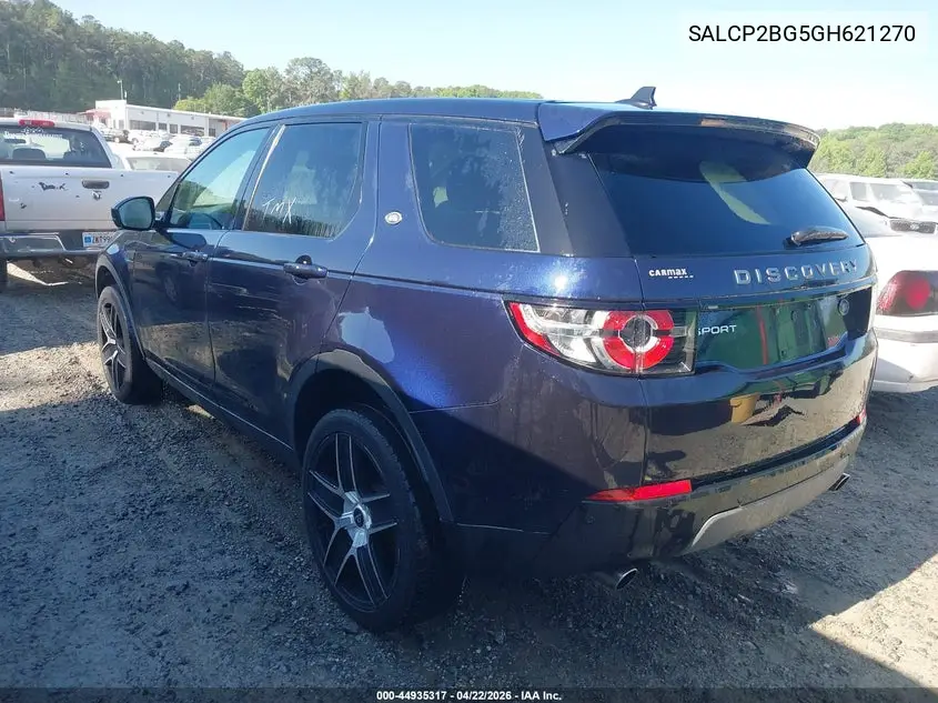 2016 Land Rover Discovery Sport Se VIN: SALCP2BG5GH621270 Lot: 44935317