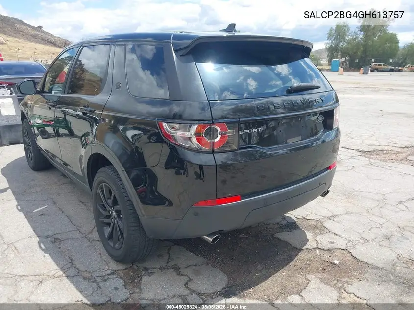 2016 Land Rover Discovery Sport Se VIN: SALCP2BG4GH613757 Lot: 45029824