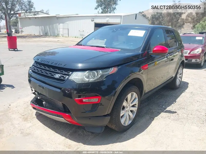 2016 Land Rover Discovery Sport Hse Lux VIN: SALCT2BG5GH550356 Lot: 45056772