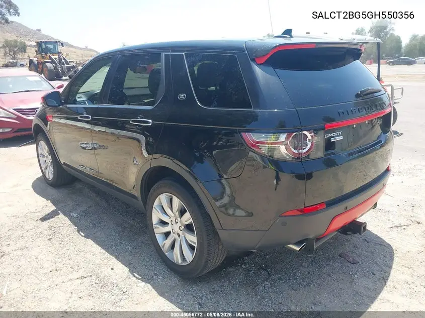 2016 Land Rover Discovery Sport Hse Lux VIN: SALCT2BG5GH550356 Lot: 45056772