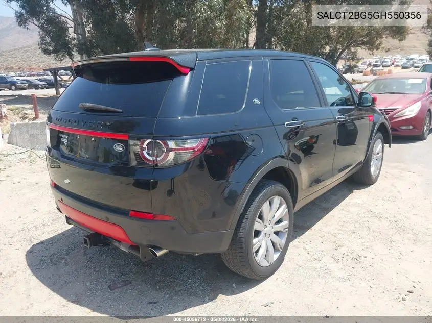 2016 Land Rover Discovery Sport Hse Lux VIN: SALCT2BG5GH550356 Lot: 45056772
