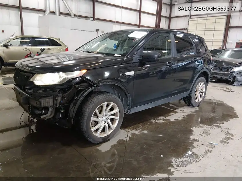 2016 Land Rover Discovery Sport Hse VIN: SALCR2BG0GH569377 Lot: 45387512