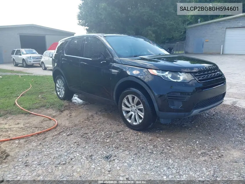 2016 Land Rover Discovery Sport Se VIN: SALCP2BG8GH594601 Lot: 45466628