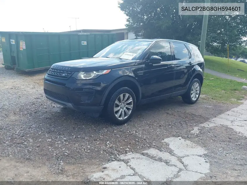 2016 Land Rover Discovery Sport Se VIN: SALCP2BG8GH594601 Lot: 45466628