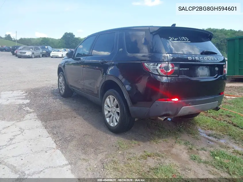 2016 Land Rover Discovery Sport Se VIN: SALCP2BG8GH594601 Lot: 45466628