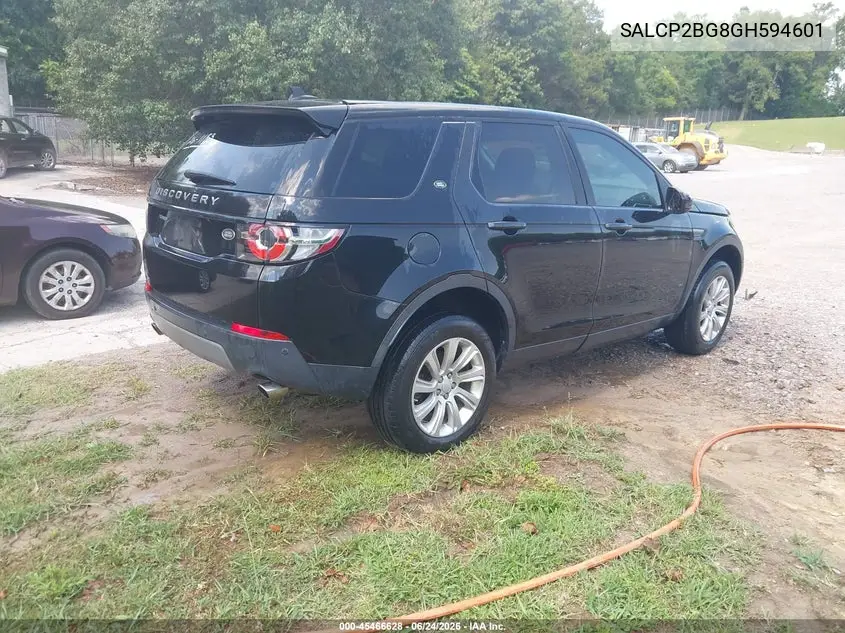 2016 Land Rover Discovery Sport Se VIN: SALCP2BG8GH594601 Lot: 45466628