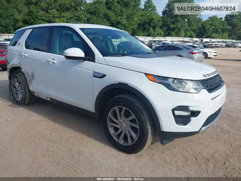 2016 Land Rover Discovery Sport Hse VIN: SALCR2BG4GH607824 Lot: 45499027