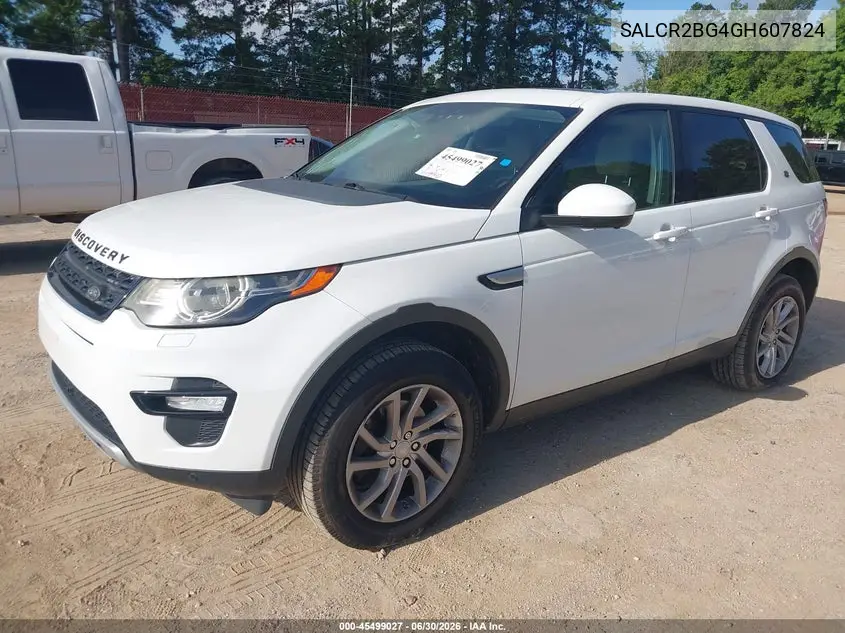 2016 Land Rover Discovery Sport Hse VIN: SALCR2BG4GH607824 Lot: 45499027