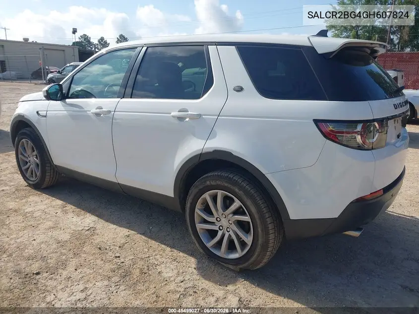 2016 Land Rover Discovery Sport Hse VIN: SALCR2BG4GH607824 Lot: 45499027