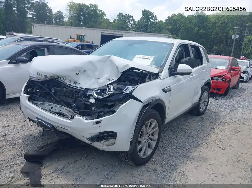 2016 Land Rover Discovery Sport Hse VIN: SALCR2BG2GH605456 Lot: 45526001