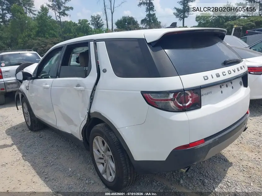 2016 Land Rover Discovery Sport Hse VIN: SALCR2BG2GH605456 Lot: 45526001