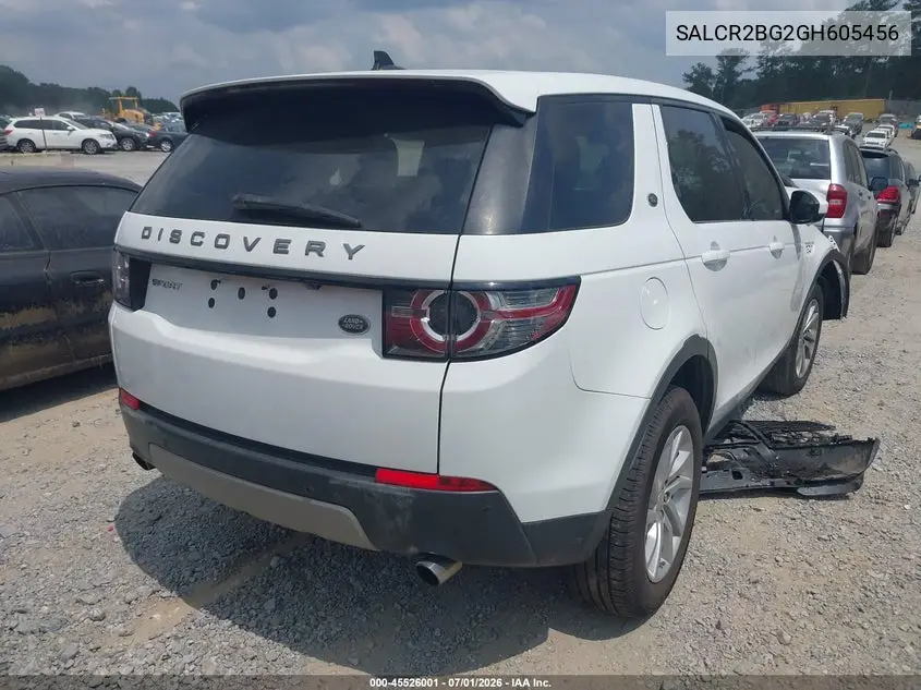 2016 Land Rover Discovery Sport Hse VIN: SALCR2BG2GH605456 Lot: 45526001