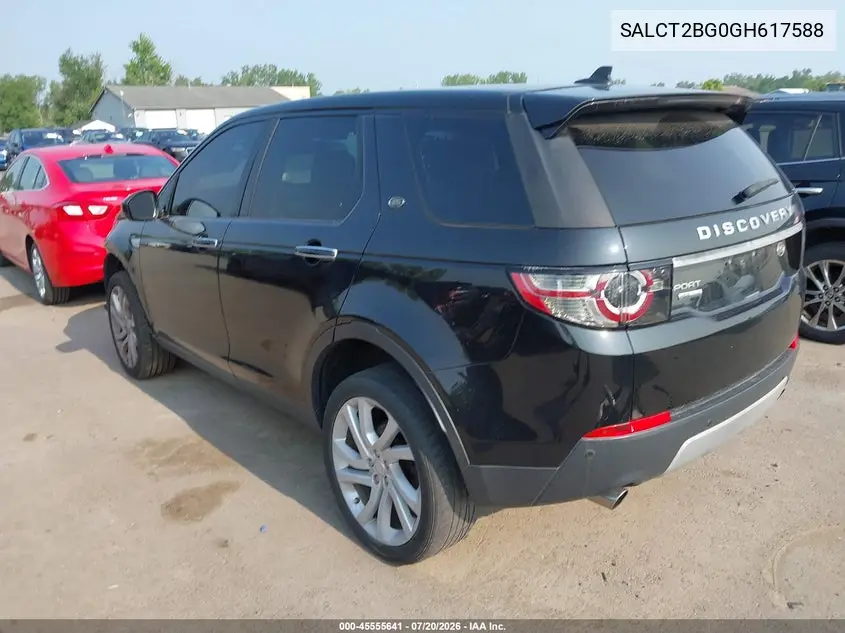 2016 Land Rover Discovery Sport Hse Lux VIN: SALCT2BG0GH617588 Lot: 45555641