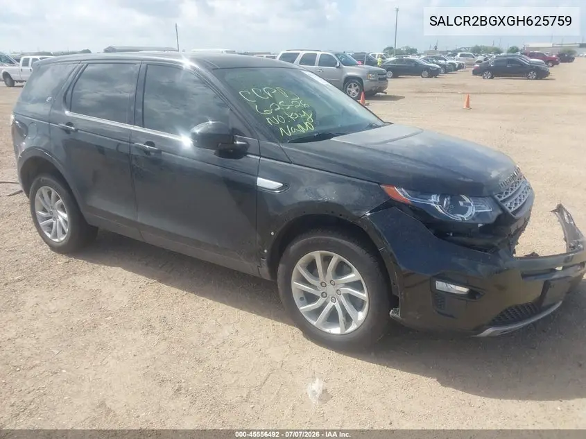 2016 Land Rover Discovery Sport Hse VIN: SALCR2BGXGH625759 Lot: 45556492