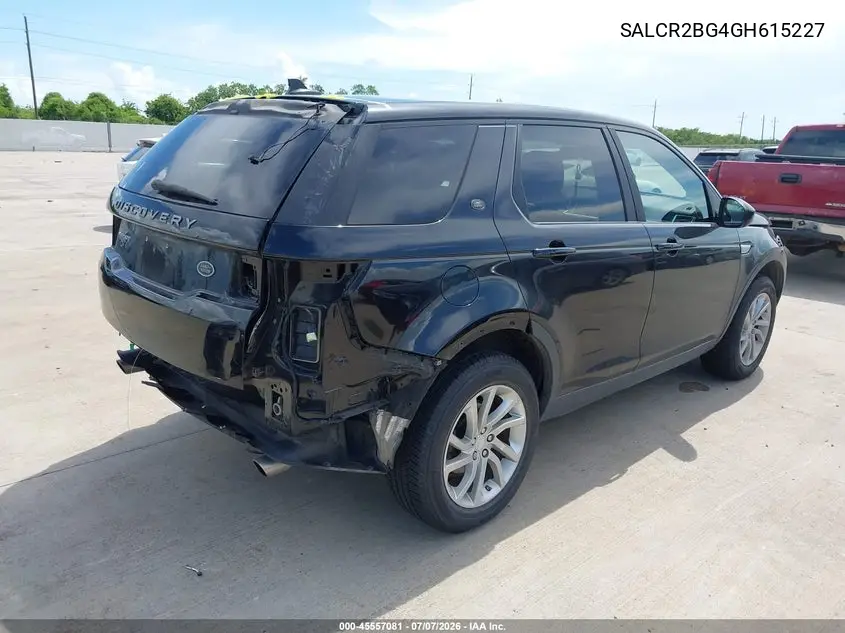 2016 Land Rover Discovery Sport Hse VIN: SALCR2BG4GH615227 Lot: 45557081